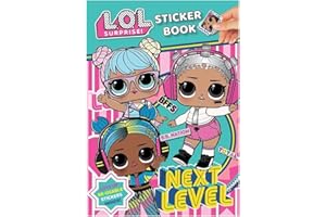 ALLIGATOR LOL Surprise Sticker Book - 12 Coloring Pages & Reusable Stickers - Fun Travel Activity Book for Kids Ages 3+