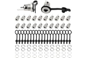 YIXISI 20 Pezzi Connettore Jack Femmina Corrente DC Kit, DC-099 Connettore, 5.5mm x 2.1mm Connettori DC a Pannello Jack, Prese Femmina di Alimentazione DC, con Cappuccio Impermeabile