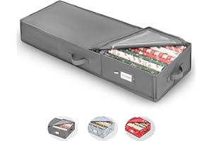 BRANTMAKER Duży Organizer na Papier do Pakowania (103 x 35 x 15 cm) - Tkanina Oxford, Akcesoria na Boże Narodzenie