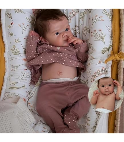 OHIJGN Poupée Reborn Fille 50CM en Silicone - Réaliste et Ressemble à un Vrai Bébé