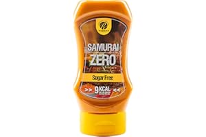 Rabeko Zero Sauce - Samurai, 1 x 350ml sans sucre et peu de matières grasses - produits sains à faible teneur en glucides avec teneur réduite en calories et en matières grasses pour salades,frites