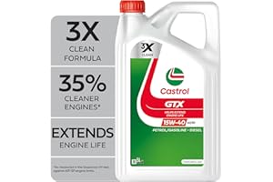 Castrol GTX 15W-40 A3/B3 Engine Oil 5L, white