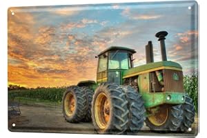 LEotiE SINCE 2004 Plaque en Métal Métallique Poster Mural tin Sign Retro Tracteur Usine Pneus jumelés