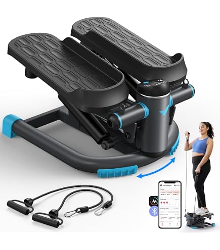 Ultrasport Mini Stepper Fitness Casa con Display LCD Multifunzione e Fasce di Resistenza I Home Stair Stepper Ultrasport Mini Stepper Fitness Casa con Display LCD Multifunzione e Fasce di Resistenza I Home Stair Stepper