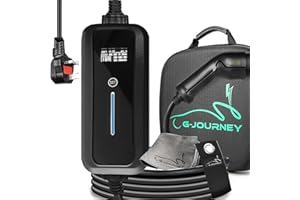 G-Journey Portable EV Charger UK 3 Pin 8M, 8/10/13A Adjustable, EV Charger Cable Type 2 to 3 Pin, IP67 Waterproof, 3KW Electric Car Charger for EV/PHEV
