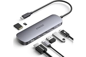 Anker 7-in-1 USB-C Hub mit 4K@60Hz HDMI, 85W Power Delivery, USB-A/C-3.0-Ports und SD/microSD-Kartenleser für USB-C Geräte (ohne Netzteil)