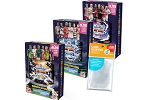 Bundle mit Topps Match Attax Bundesliga 2025/26 - Alle 3 verschiedenen Mini Tin Boxen + Exklusive Collect-it Hüllen