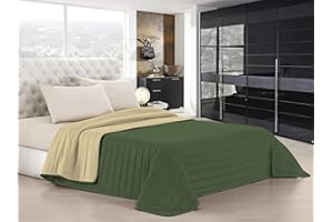 ITALIAN BED LINEN Edrojoón de verano Elegant verde oscuro/crema, sìngolo