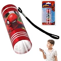 SRV Hub Lampe Torche 9 LED La Reine Des Neiges - Mini Lampe De Poche Enfant Aluminium Bleu Ciel 8,7 Cm Avec Lanière