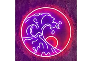 RAAXOLA LED Sunset Lumières Décoratives Sunrise Neon Signs Montagnes Décoration Vagues Led Home Wall Art Vacances Cadeau USB Luminosité Réglable