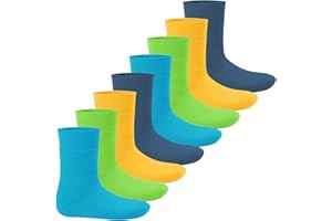 Footstar Kinder THERMO Wintersocken (8 Paar) Everyday! Warme Vollfrottee Socken für Mädchen und Jungen
