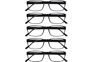 Gaoye 5-pak okularów do czytania dla mężczyzn / kobiet z filtrem niebieskiego światła okulary pomoc w czytaniu dla kobiet i mężczyzn