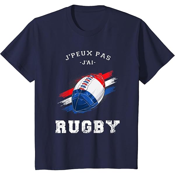 Pull Capuche Enfant "J'Peux Pas J'Ai Rugby" - Spreadshirt - Coton/Polyster - Humour Sport - Taille Enfant