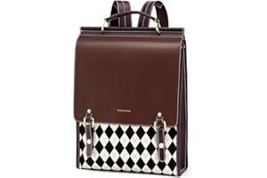 CNOLES Cnolés Business Rucksack Damen Leder Eleganter Daypack Wasserdicht Damen-Rucksackhandtaschen Rücksacken für Damen Diebstahlsicherer Lederrucksack Damen Laptop Cityrucksack