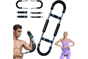 FUNTHY Twister Armtrainer, U-förmiger Twister-Armtrainer,60–100 Lb Verstellbares Brusttrainingsgerät/Arm- und Handmuskeltrainer,Krafttrainingsgerät für zu Hause