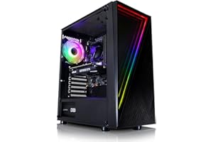 AWD-IT | PC Gamer, Ordinateur de Bureau, PC Gaming - Processeur AMD Ryzen 7 5700X • NVIDIA RTX 3060 12 Go • RAM DDR4 16 Go • SSD 1 to M.2B • WiFi • ARGB Boîtier Infinity Noir • Windows 11