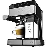Cecotec Cafetera Semiautomatica Power Instant-ccino 20 Touch Serie Nera. 1350 W, 20 Bares de Presión, Tanque de Leche de 500m