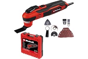 Einhell Utensile multifunzione TE-MG 350 EQ (350 W, da 22.000 a 40.000 min^-1 numero di vibrazioni, luce LED, chiusura a sgancio rapido, custodia e accessori)
