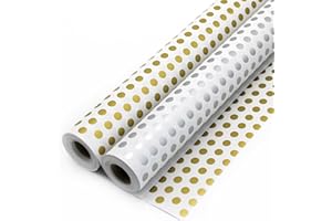 PATRONESMUJER Pack de 2 rollos de papel regalo 60CM x 25M. Ideal para: Envolver regalos, aniversarios, Reyes Magos y Navidad. (PACK 2 ROLLOS)