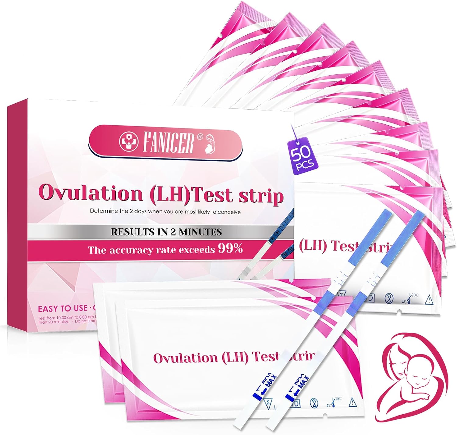 Test de Ovulación, Herramienta de Monitoreo Personal del Periodo Ovulatorio, Muestra Resultados Claros, Apoya la Planificación Familiar, Diseño de Operación Simple