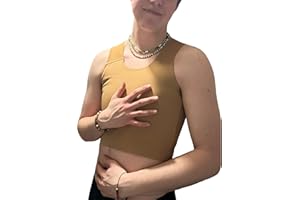 Wonababi Brustbinder, flacher Pro Trans Binder mit beidseitigem Reißverschluss Binder FTM Queer