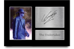 HWC Trading Undertaker Gift Signed A4 Printed Autograph WWF Wrestling Gifts Print Photo Picture Display