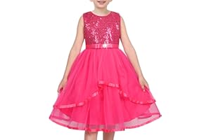 SUNNY FASHION Dziewczęca Sukienka Kwiat Niebieski opasany Ślub Przyjęcie Druhna 4-14 lat