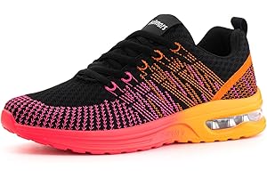 Hitmars Chaussures Running Femme Basket Femme Chaussure de Sport Course Outdoor Jogging Fitness Legere Casual Respirant Sneakers