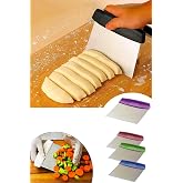 Orret Home Plastic Handle Steel Dough Cutter, Metal Dough Slicer (1)