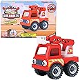Mighty Machines Buildables-Skylift|Build & Combine Vehicle|Easy To Build Pull Back & Friction Vehicle|Develop Motor & Cognitive Skills for Kids 3 Yr+|Role Play Toy|Birthday & Return Gift|Made In India