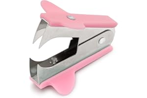 QUITAGRAPAS PASTEL STARPLAST - Tamaño 5,2 x 3,3 x 4 cm, 3 colores pastel, fácil agarre - S ROSA