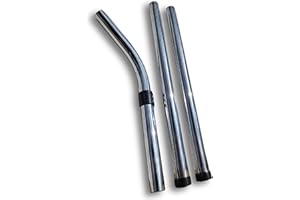 ABC Products Tubos de metal de extensión compatibles y de repuesto (juego completo de 3) para todas las aspiradoras Numatic Henry Edward Hetty James George Wet & Dry Hoover