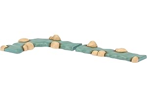 THUN - Set con 1 Pieza de río Recto y 1 Curva - Belén clásico - Cerámica - 13 x 5,6 x 2 cm h y 15 x 5,6 x 2 cm h