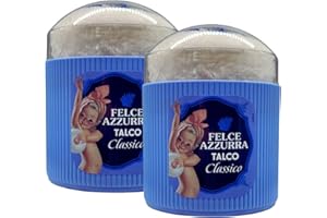 FEI FAN 2x Barattolo TALCO Classico Con Piumino. Una Polvere Naturale, Ideale Dopo Il Bagno o La Doccia, Che Lascia La Pelle Fresca e Piacevolmente Profumata 250g