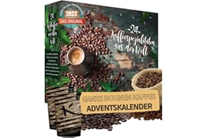 [ Boxiland ] Calendrier de l'Avent Café en grains 2023 I Calendrier de Noël avec 24 délicieux cafés du monde entier, dont beaucoup sont issus du commerce équitable et de qualité biologique