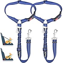 Lot De 3 Ceintures De Sécurité Rétractables Pour Chien - Ceinture De Sécurité Réglable Pour Appuie-tête De Véhicule - Harnais De Voiture Robuste Et élastique Et Durable Pour Chiens