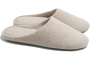 Ofoot damskie domowe pantofle, pianka z pamięcią, do prania, bawełniane antypoślizgowe buty domowe