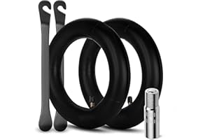 GENÉRICO 10x2 (10x2.125) 2 Cámaras Patinete compatible SmartGyro Z pro Z one Ziro 2 pro NineBot F Gotrax G4 ULTRA GMAX Para coches carritos de bebé, Cámara de aire, 2 Palas y Extensor de Válvula