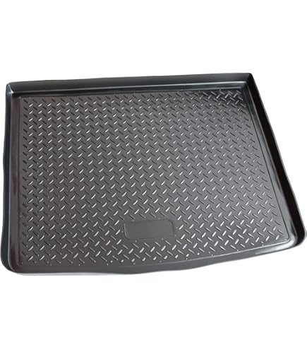 Alfombrilla De Goma Para Maletero De VW Touareg (2010-2018) — Bandeja Protectora, Color Negro
