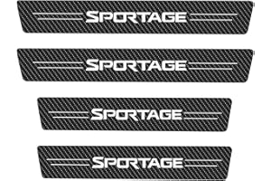 EAGLEG 4 pièces Protecteurs de Plaque de Seuil de Porte Voitures, pour KI-A Rio SPORTAGE X-Line GT GT-Line Picanto Seuil de Porte, Accessoires D'Autocollants de Plaque de Seuil, SPORTAGE