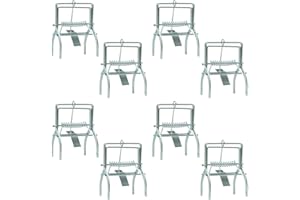 GRABACZ 8 x Pack of Heavy Duty Mole Claw Scissor Traps Fast Humane Kill (8)