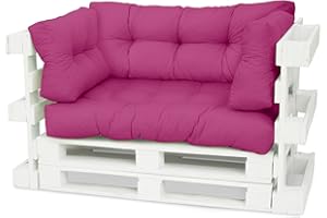 ‎SPATIUM Spatium Palettenkissen Palettenauflage Palettenpolster Euro Palettenmöbel (Langes Rückenkissen 120x40x10/20 , Amaranth)