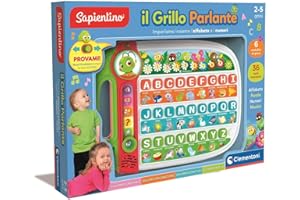 Clementoni Sapientino - Il Grillo Parlante, Gioco Educativo Bambini 2-5 Anni, 36 Tasti Interattivi, 6 Modalità di Gioco, Impara Alfabeto, Parole, Numeri e Musica, Made in Italy, Lingua Italiana, 16801