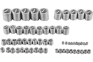 Kit de Réparation de Filetage en Acier Inoxydable, Kit de Réparation de Filetage en Acier Inoxydable 60pcs M3 M4 M5 M6 M8 M10 M12 Type de Kit de Réparation de Filetage