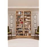 ASRA TREND Safir Meşe K-10 Modern Kitaplık ve Ofis Raf &Uuml;nitesi%100 MDFLAM