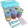 Air Dry Clay- 24 Colors Modeling Clay Kit with 3 Sculpting Tools, Safe & Non-Toxic, Magic Foam Clay for Kids and Adults, DIY Molding Clay Gift for Boys and Girls
