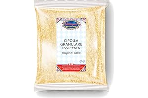 HOME LINE Cipolla Granulare 100% Naturale - Busta da 250g | Granuli di Cipolla Secca per Soffritti, Sughi e Piatti Gourmet dal Sapore Intenso