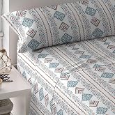 TRAMAS+ Sheets 90 x 190 / 200 cm 100% Cotton Soft Soft, 3 Piece Bedding Set, Fitted Sheet, Top Sheet, 1 Pillowcases 110 x 45