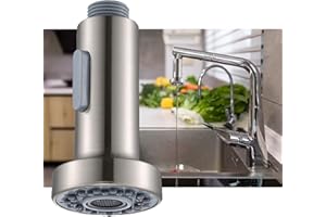 SUpoetry Reemplazar Grifo Cocina, 2 Modos De Rociador, Grifo de Cocina Rociador Cabeza, Adecuado Para Grifos de Cocina y Baño, Ahorro de Agua, Filtro de Grifo, Grifo Desmontable, G 1/2 Pulgada