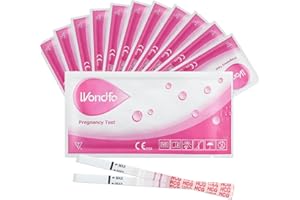 Wondfo Test de grossesse précoce 10mIU 20x ultra précis Test de grossesse plus de 99% de précision Test de fertilité pour femmes